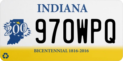 IN license plate 970WPQ