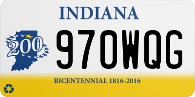 IN license plate 970WQG