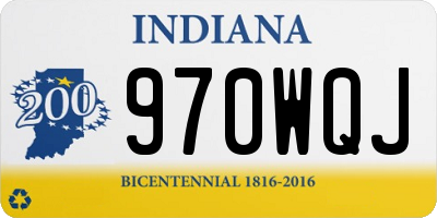 IN license plate 970WQJ