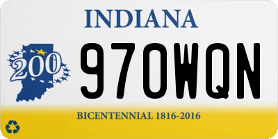 IN license plate 970WQN