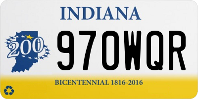 IN license plate 970WQR