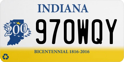 IN license plate 970WQY