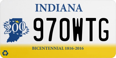 IN license plate 970WTG