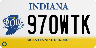 IN license plate 970WTK
