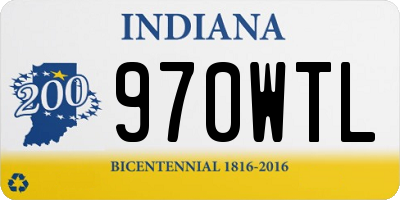 IN license plate 970WTL