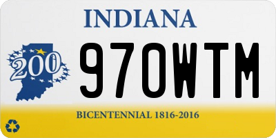 IN license plate 970WTM