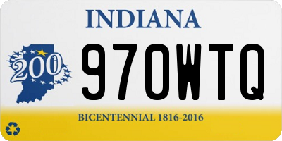 IN license plate 970WTQ