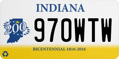 IN license plate 970WTW