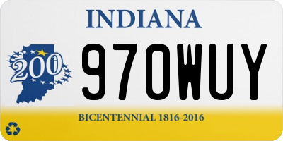 IN license plate 970WUY