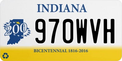 IN license plate 970WVH