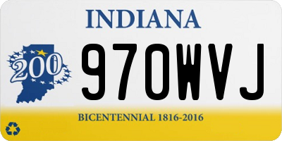 IN license plate 970WVJ