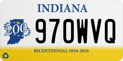 IN license plate 970WVQ