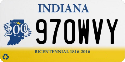 IN license plate 970WVY
