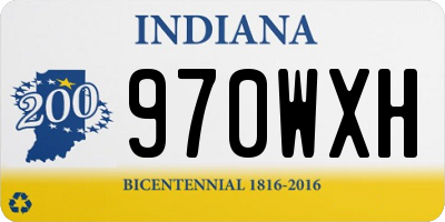 IN license plate 970WXH