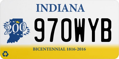 IN license plate 970WYB