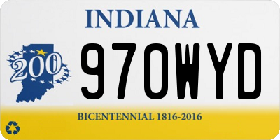 IN license plate 970WYD