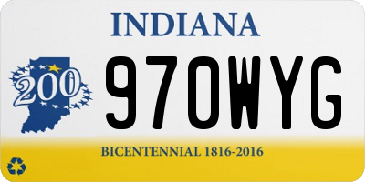 IN license plate 970WYG