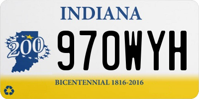 IN license plate 970WYH
