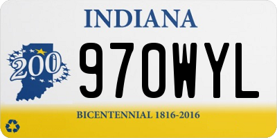 IN license plate 970WYL