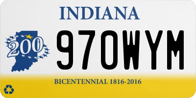 IN license plate 970WYM