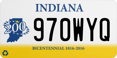 IN license plate 970WYQ