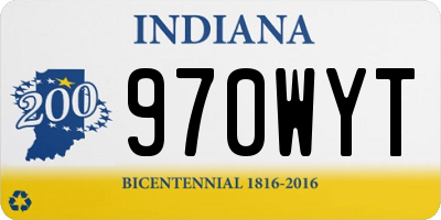 IN license plate 970WYT