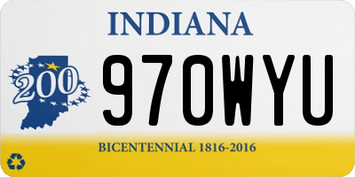 IN license plate 970WYU