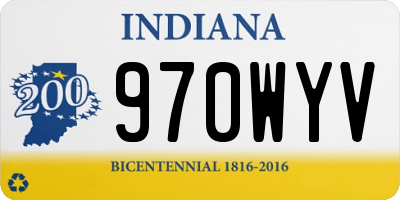 IN license plate 970WYV