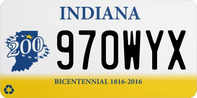 IN license plate 970WYX