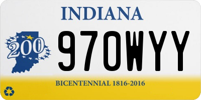 IN license plate 970WYY