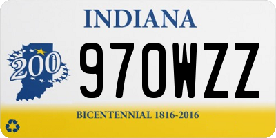 IN license plate 970WZZ