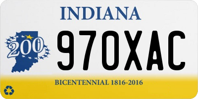 IN license plate 970XAC