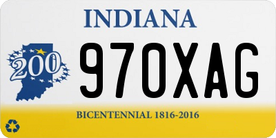 IN license plate 970XAG