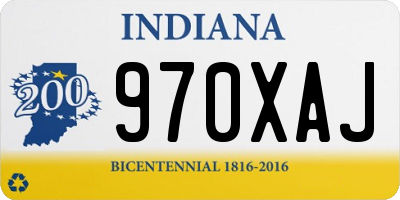 IN license plate 970XAJ