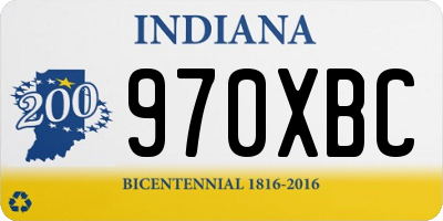 IN license plate 970XBC