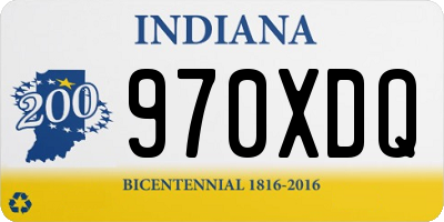 IN license plate 970XDQ
