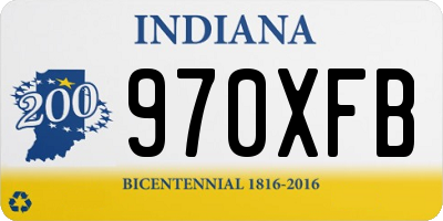 IN license plate 970XFB