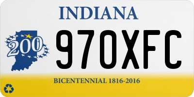 IN license plate 970XFC