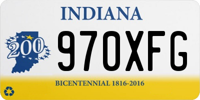 IN license plate 970XFG