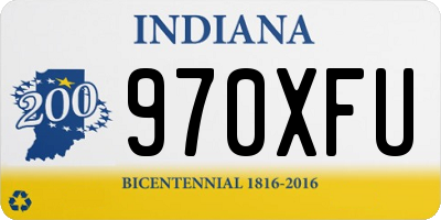 IN license plate 970XFU