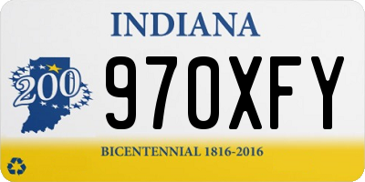 IN license plate 970XFY
