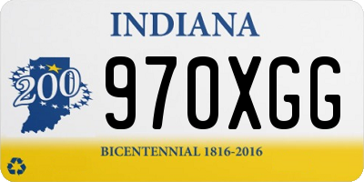 IN license plate 970XGG