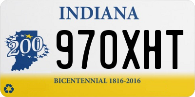 IN license plate 970XHT
