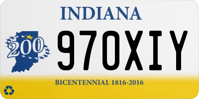 IN license plate 970XIY
