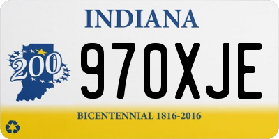 IN license plate 970XJE