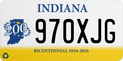 IN license plate 970XJG