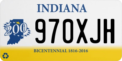 IN license plate 970XJH