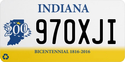 IN license plate 970XJI