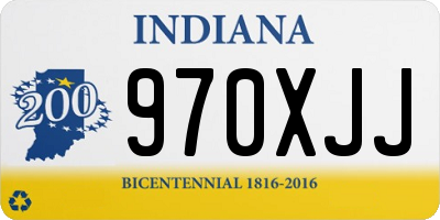 IN license plate 970XJJ