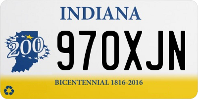 IN license plate 970XJN